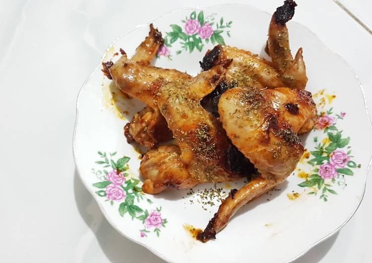 Spicy garlic chicken wings