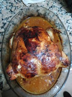 Una foto de Gran pollo relleno