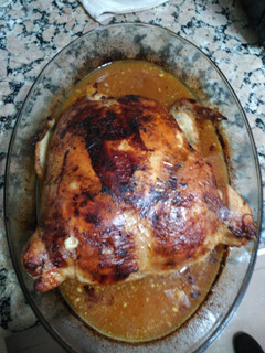 Una foto de Gran pollo relleno