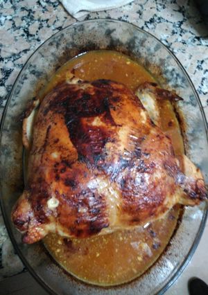 Una foto de Gran pollo relleno