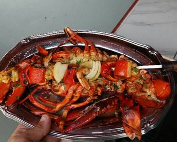 Ultimate Serving Recipe Grilled Lobster and Shrimp Kabob Delicious Simple