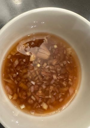A picture of Mignonette Sauce - My take on a french classic thaat goes perfectly with freash Oysters - ENJOY :P.