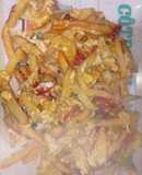 Revuelto de papas y morrón