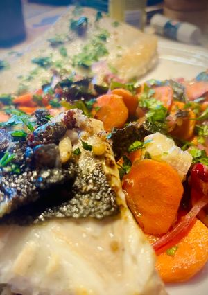 Une photo de Turbot à fond