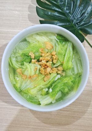 Foto resep Kuah Bening Sawi Putih Gurih