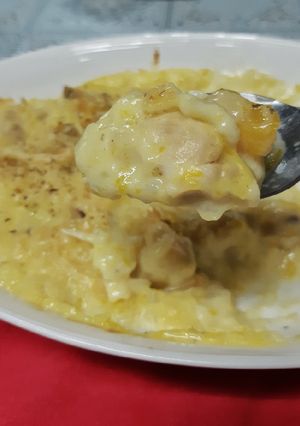 รูปของ Chicken Pumpkin Au Gratin (กราแตงไก่ฟักทอง)