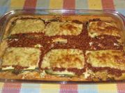 Una foto de zapallo italiano, carne de soja