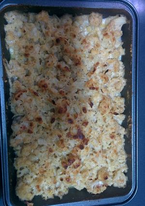 Una foto de Coliflor gratinada con almendra
