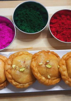 A picture of चंद्रकला गुझिया रेसिपी #MRW #W2 #chandrakala #Holispecialrecipe.