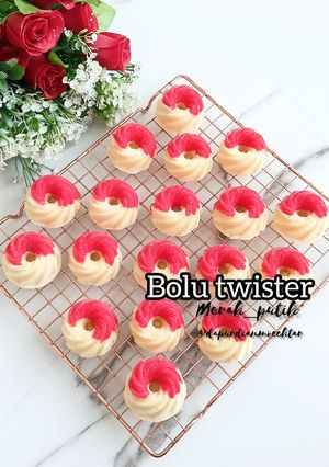 Foto resep Bolu twister merah putih