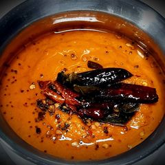 A picture of Capsicum Tomato Chutney.