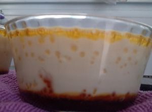 Una foto de Flan casero light 125 cal (compotera grande)🥚🥚🍶🍶