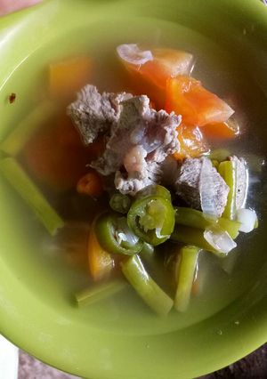 Foto resep Asem, asem tetelan dan buncis