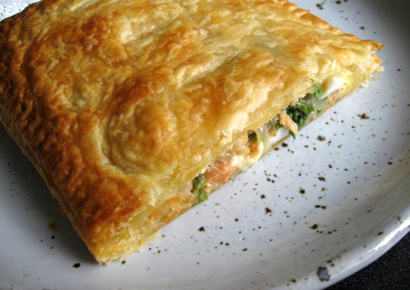 Canned Salmon & Egg Pie