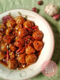 Foto resep Tumis bakso pedas manis