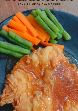 Foto resep Steak Ayam Tepung Saus Oriental