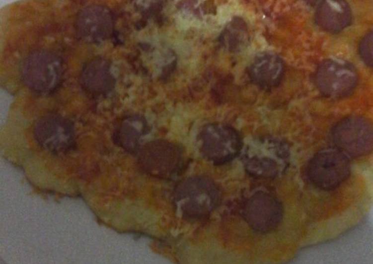 Resep Pizza Sosis Keju #PekanInspirasi #BikinRamadhanberkesan Anti Gagal