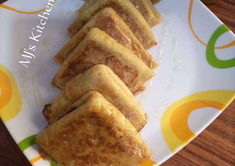 Steps to Make Homemade Vanilla Oats crepes with lime syrup