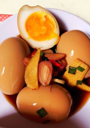 Hình của món Trứng ngâm tương.