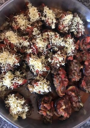 صورة لوصفة قوارب باذنجان