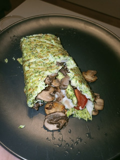 Una foto de Rollito de brócoli con champiñones
