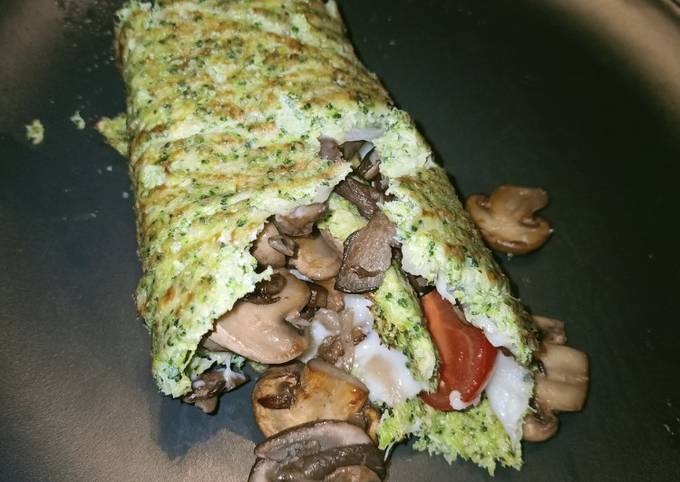 Rollito de brócoli con champiñones Receta de Tama- Cookpad