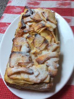Una foto de Torta de manzanas 🍎 y nueces para diabéticos
