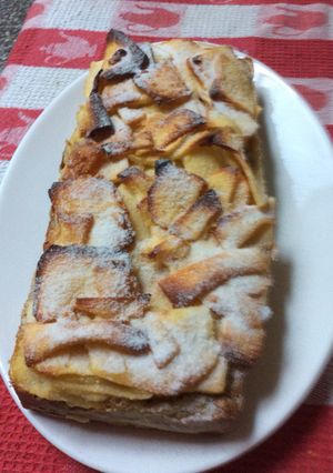 Una foto de Torta de manzanas 🍎 y nueces para diabéticos