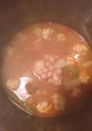 A picture of Chicken meat ball.