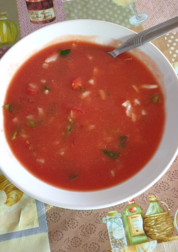Una foto de Gazpacho fresquito a mi manera