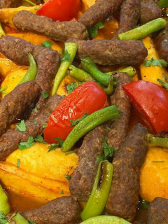 صورة لوصفة كباب بالخضار