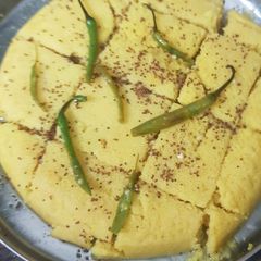 Khaman dhokla A picture of Khaman dhokla.