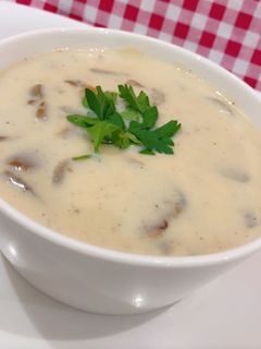 صورة لوصفة شوربة الفطر بالحليب