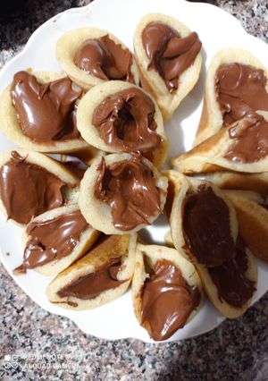 صورة لوصفة قطايف النوتيلا