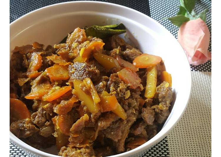 Daging bumbu manis buat si kecil