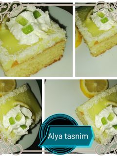 صورة لوصفة كيكة بكريمة 🍰 الليمون 🍋