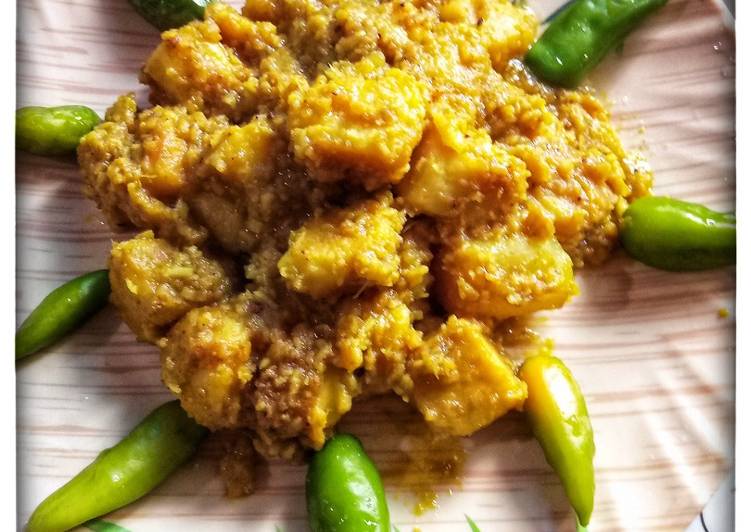 Recipe of Any-night-of-the-week Bengali style Oler Dalna