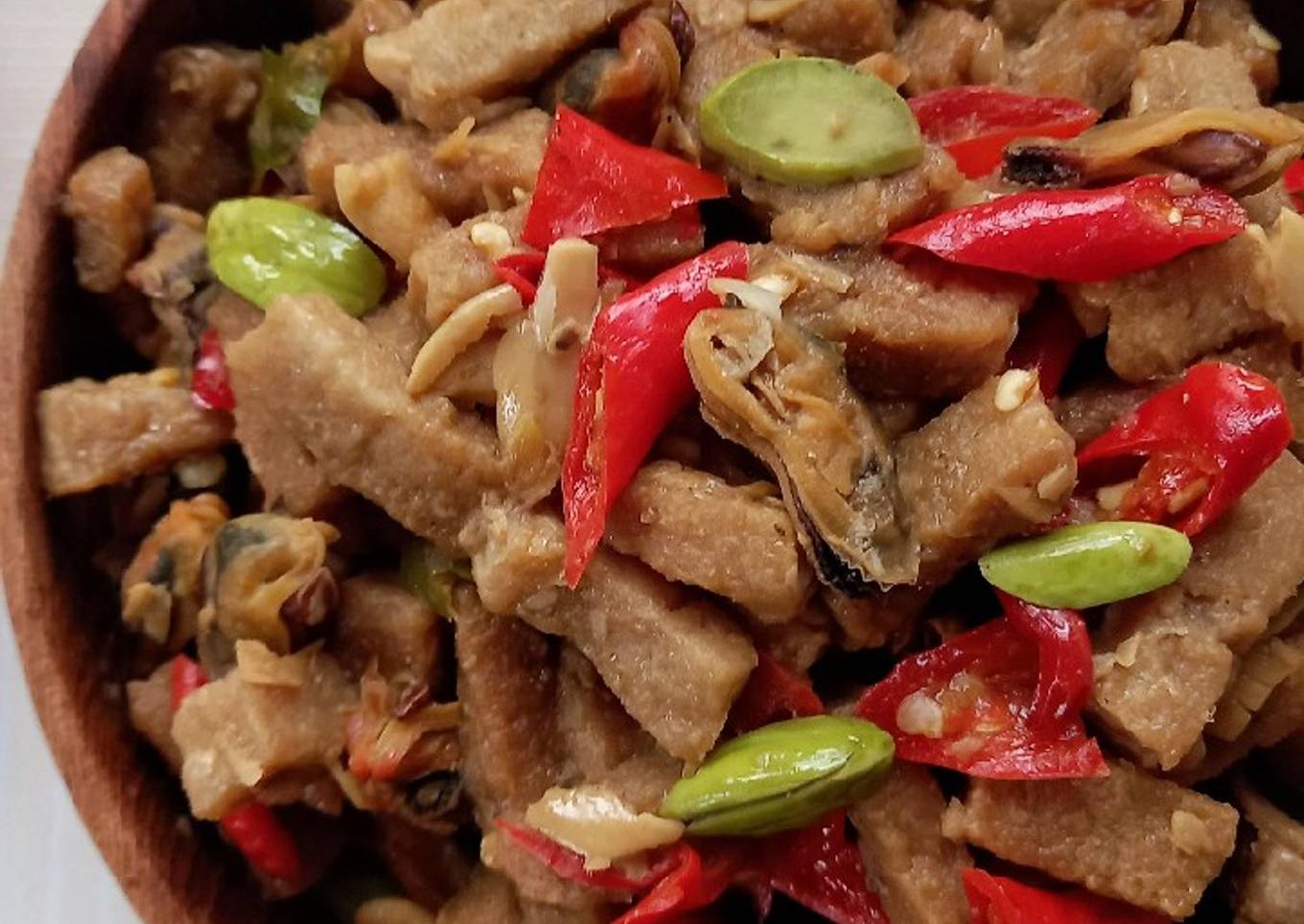 Kerang Tumis Tempe Gembus
