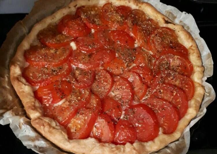 Tarte tomates moutarde