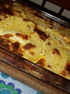 Una foto de Papas a la crema
