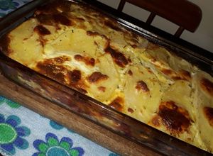 Una foto de Papas a la crema