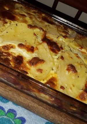 Una foto de Papas a la crema