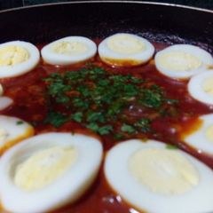 Egg saucy masala A picture of Egg saucy masala.