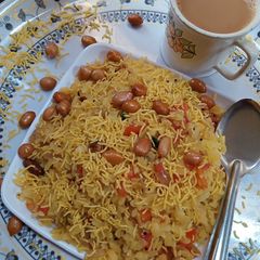 A picture of Onion poha.