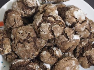 Crinkles au chocolat (biscuits de Noël)