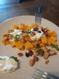 Mango, caramelized macadamia nuts, and sea salt