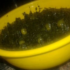 A picture of Methi saag.