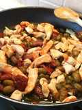 Straccetti di petto di pollo alla mediterranea