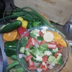 Rainbow Vegetable Salad A picture of Rainbow Vegetable Salad.
