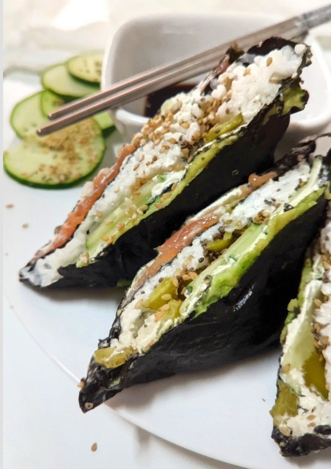 Una foto de Sándwich de Sushi